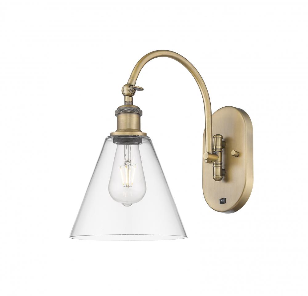 Berkshire - 1 Light - 8 inch - Brushed Brass - Sconce