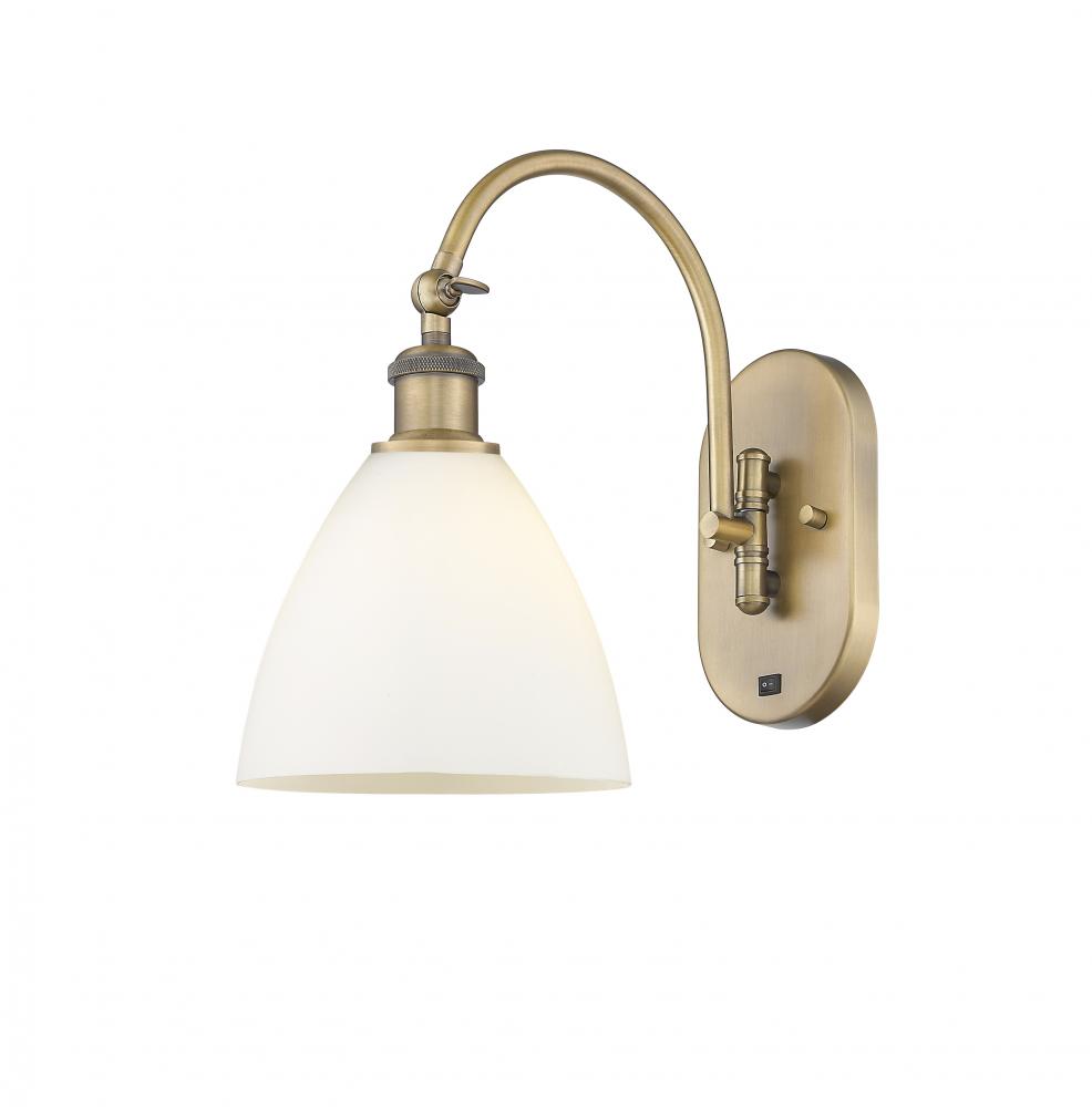 Bristol - 1 Light - 8 inch - Brushed Brass - Sconce