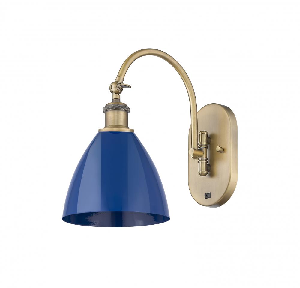 Plymouth - 1 Light - 8 inch - Brushed Brass - Sconce