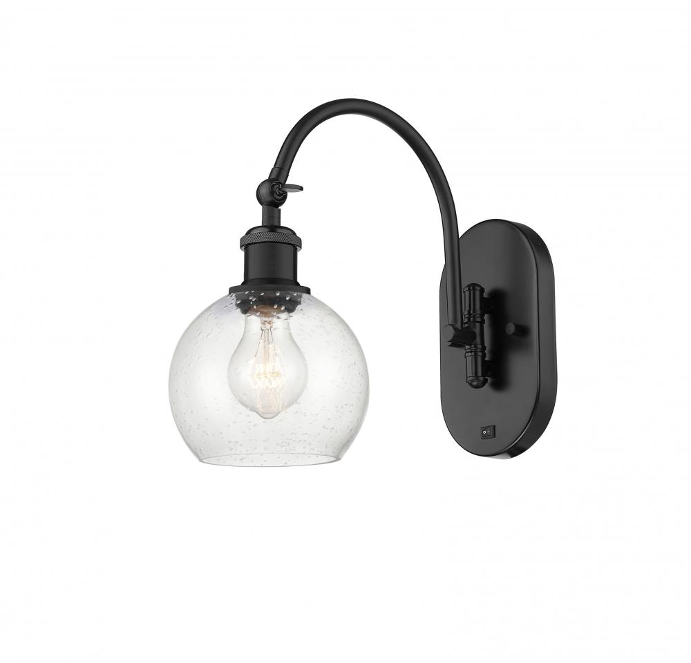 Athens - 1 Light - 6 inch - Matte Black - Sconce