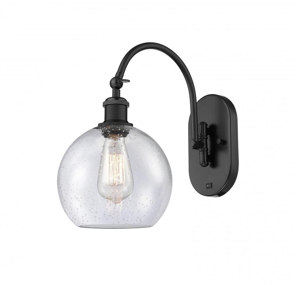 Athens - 1 Light - 8 inch - Matte Black - Sconce