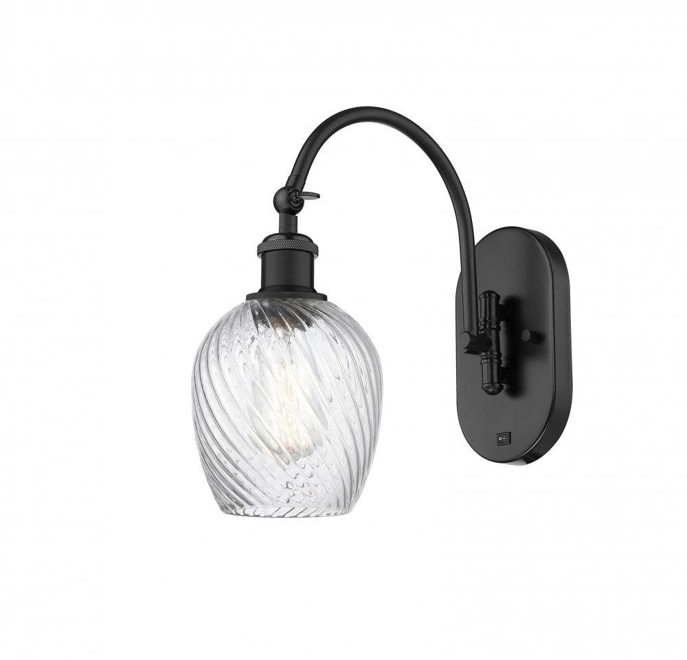 Salina - 1 Light - 6 inch - Matte Black - Sconce