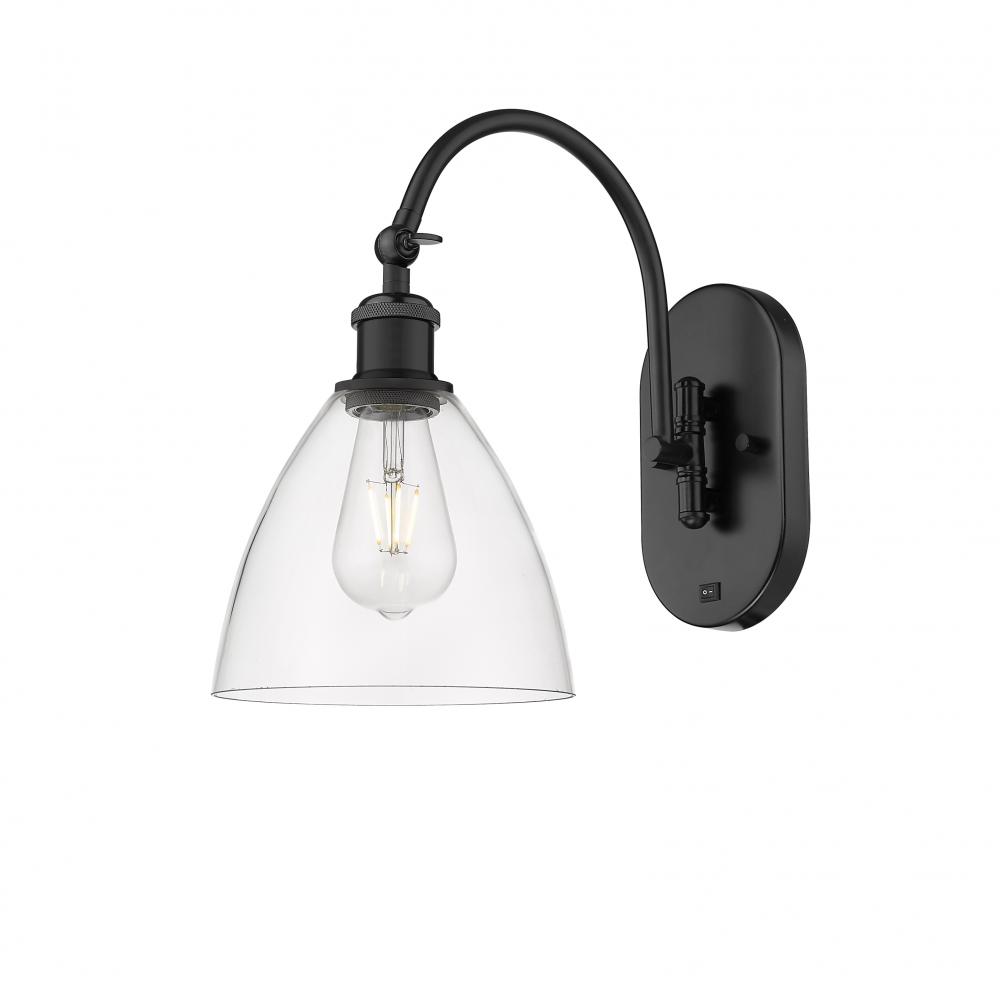 Bristol - 1 Light - 8 inch - Matte Black - Sconce