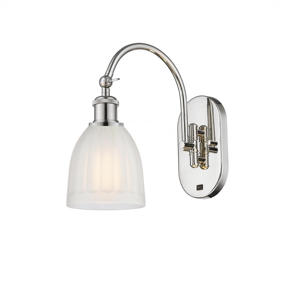 Brookfield - 1 Light - 6 inch - Polished Nickel - Sconce