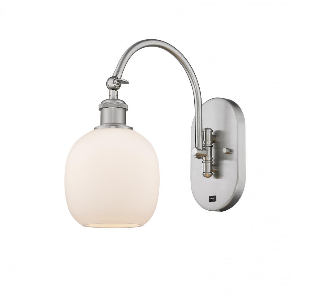 Belfast - 1 Light - 6 inch - Brushed Satin Nickel - Sconce