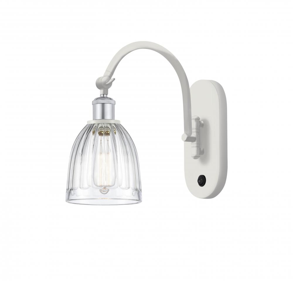 Brookfield - 1 Light - 6 inch - White Polished Chrome - Sconce