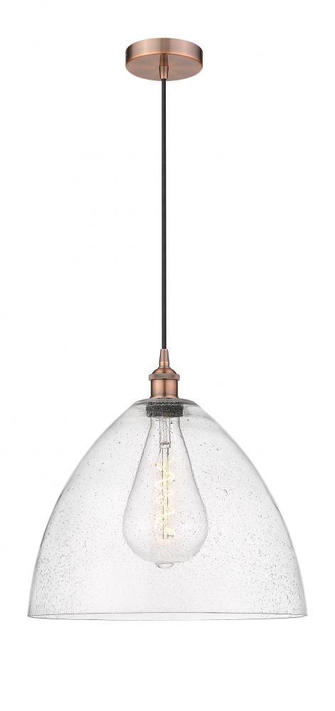 Bristol - 1 Light - 16 inch - Antique Copper - Cord hung - Pendant