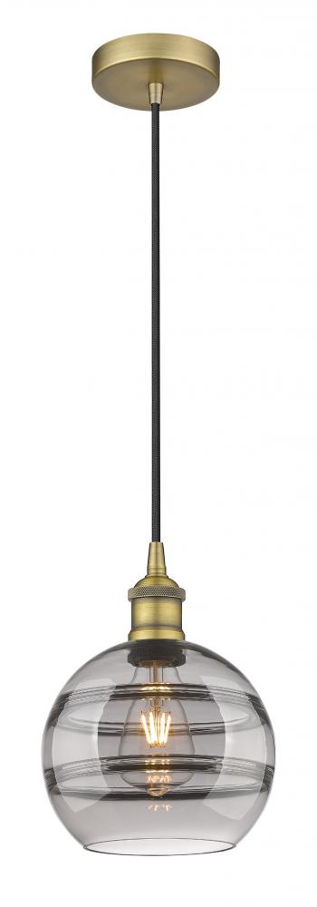 Rochester - 1 Light - 8 inch - Brushed Brass - Cord hung - Mini Pendant