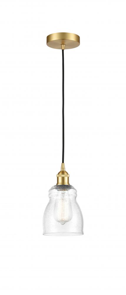 Ellery - 1 Light - 5 inch - Satin Gold - Cord hung - Mini Pendant