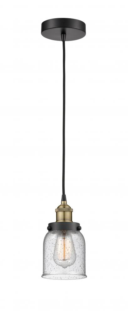 Bell - 1 Light - 5 inch - Black Antique Brass - Cord hung - Mini Pendant