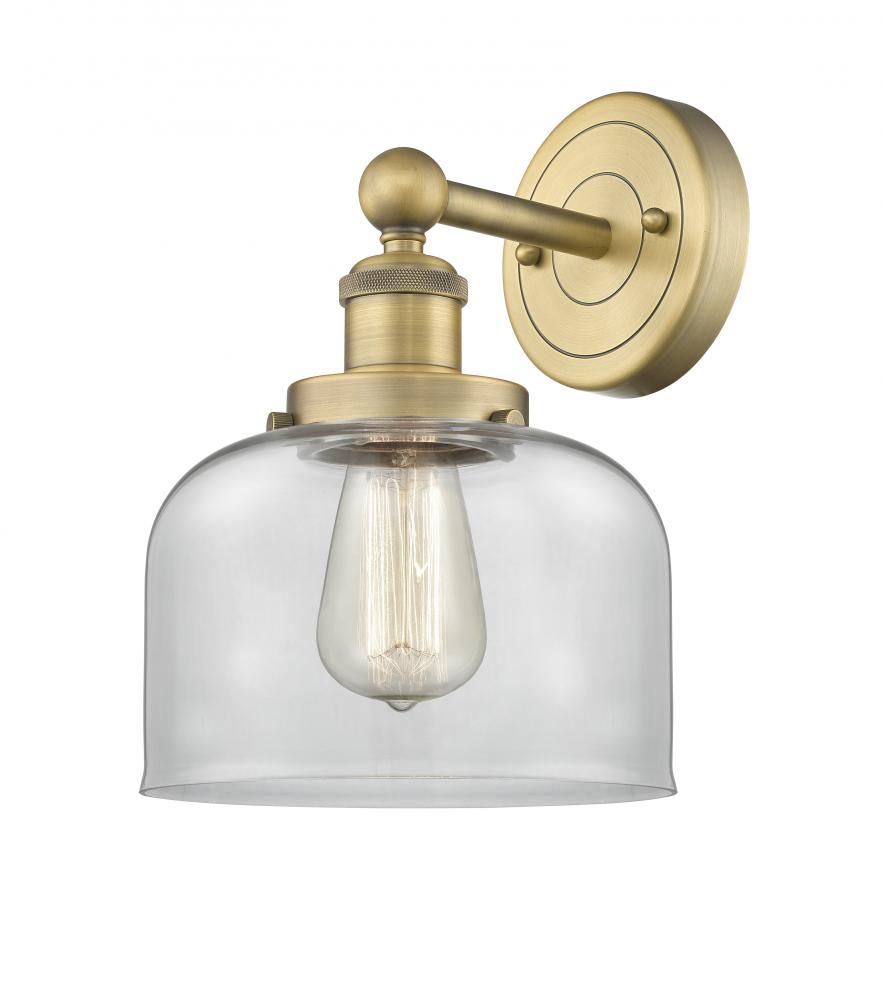 Bell - 1 Light - 8 inch - Brushed Brass - Sconce