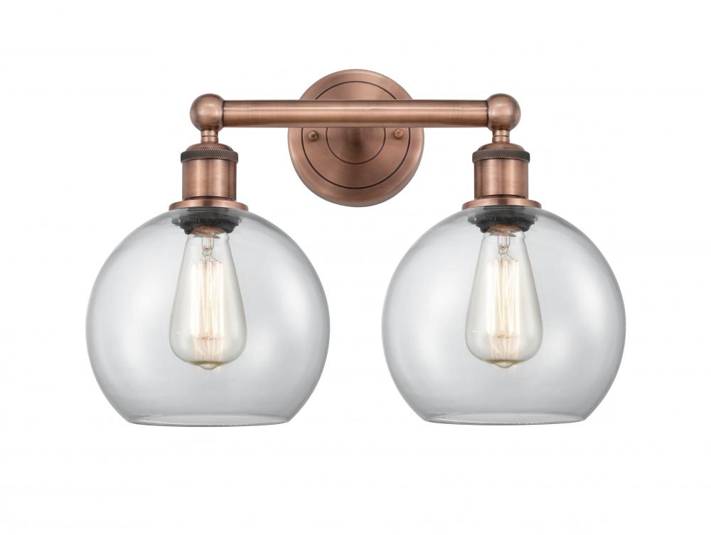 Athens - 2 Light - 17 inch - Antique Copper - Bath Vanity Light