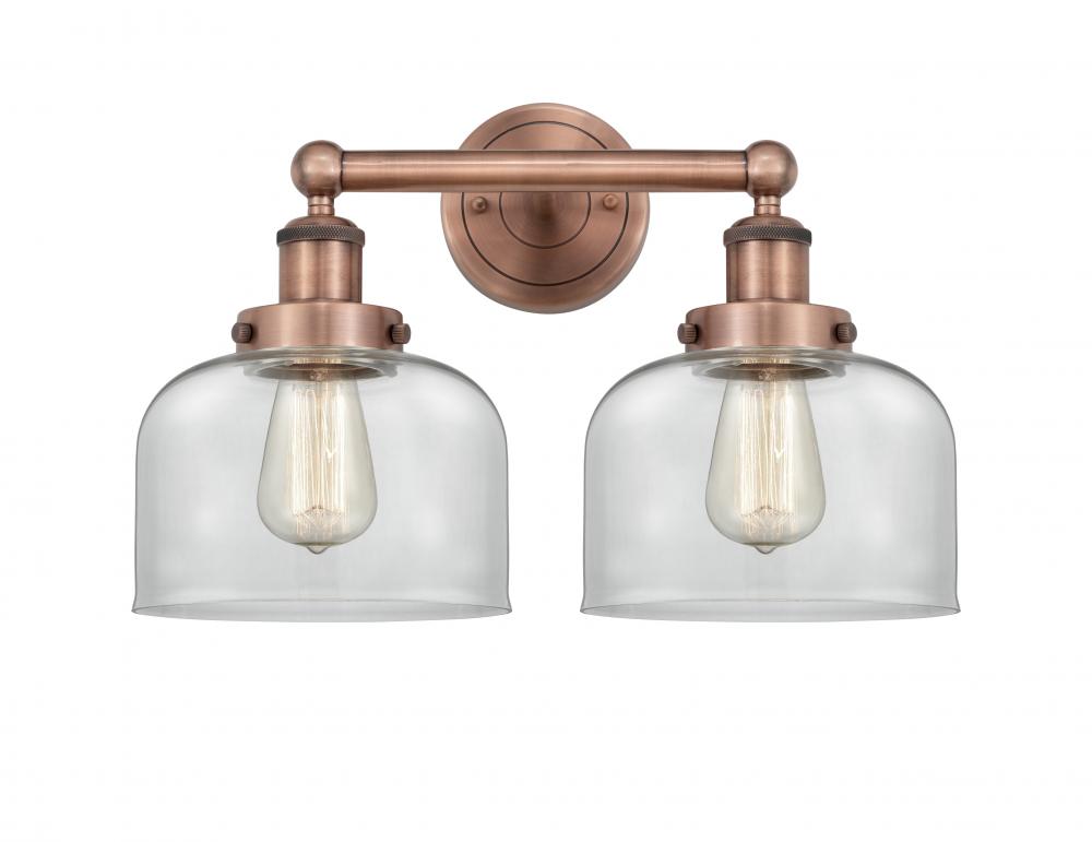 Bell - 2 Light - 17 inch - Antique Copper - Bath Vanity Light