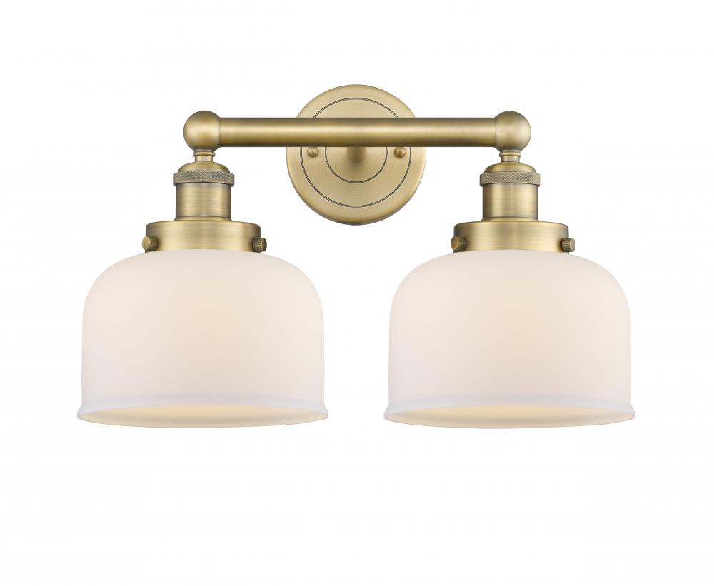 Bell - 2 Light - 17 inch - Brushed Brass - Bath Vanity Light