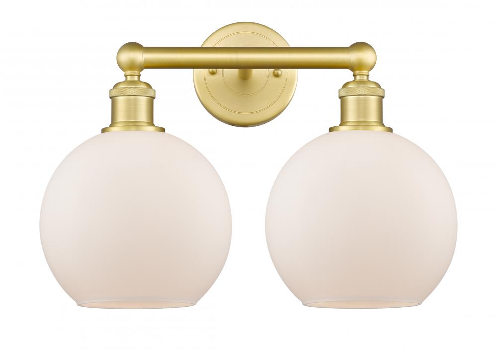 Athens - 2 Light - 17 inch - Satin Gold - Bath Vanity Light