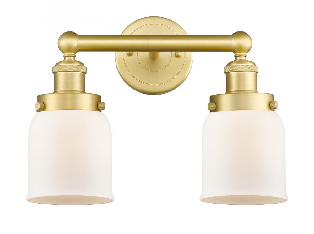 Bell - 2 Light - 14 inch - Satin Gold - Bath Vanity Light