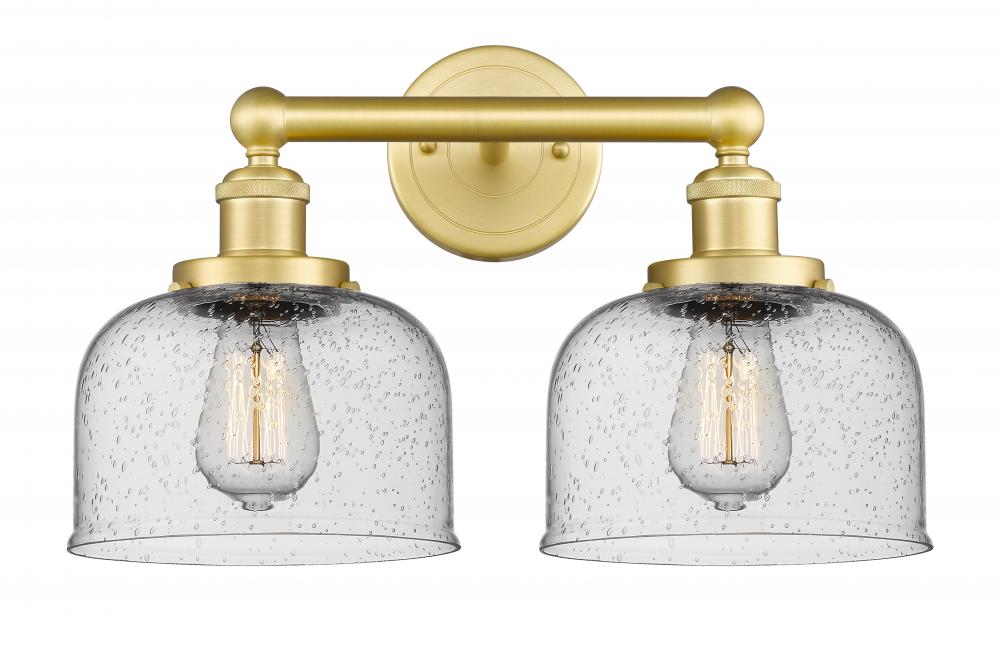 Bell - 2 Light - 17 inch - Satin Gold - Bath Vanity Light