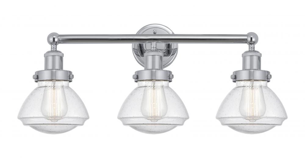 Olean - 3 Light - 25 inch - Polished Chrome - Bath Vanity Light