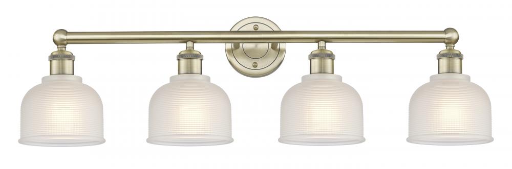 Dayton - 4 Light - 33 inch - Antique Brass - Bath Vanity Light