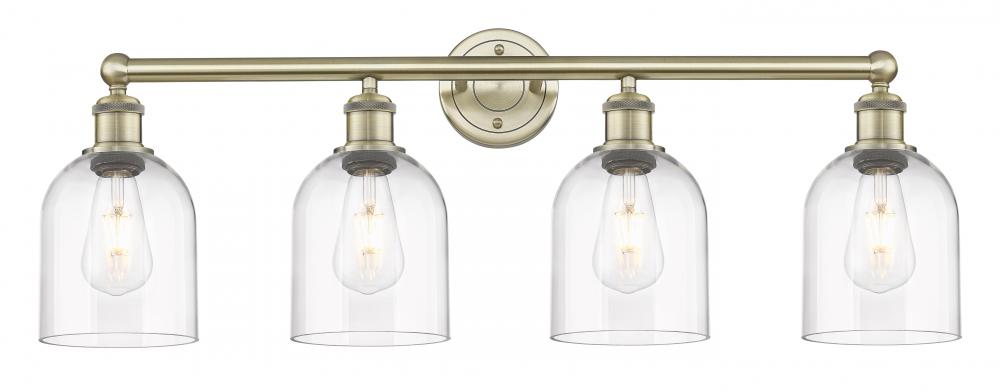 Bella - 4 Light - 33 inch - Antique Brass - Bath Vanity Light