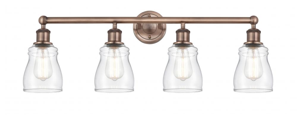 Ellery - 4 Light - 32 inch - Antique Copper - Bath Vanity Light