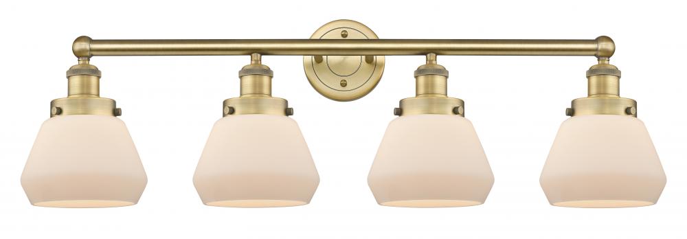 Fulton - 4 Light - 34 inch - Brushed Brass - Bath Vanity Light