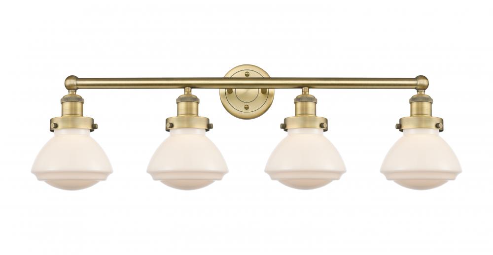 Olean - 4 Light - 34 inch - Brushed Brass - Bath Vanity Light