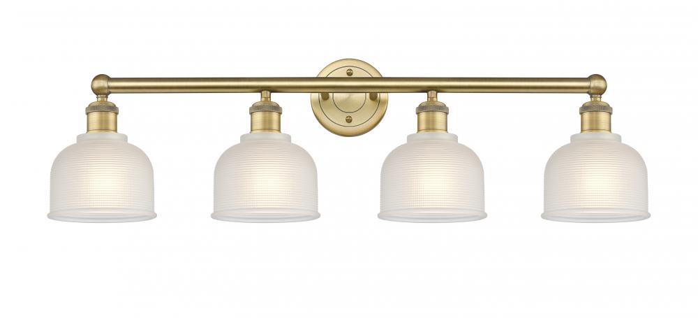 Dayton - 4 Light - 33 inch - Brushed Brass - Bath Vanity Light