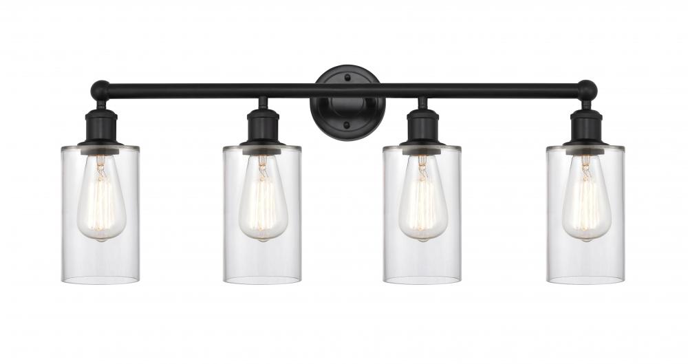 Clymer - 4 Light - 31 inch - Matte Black - Bath Vanity Light