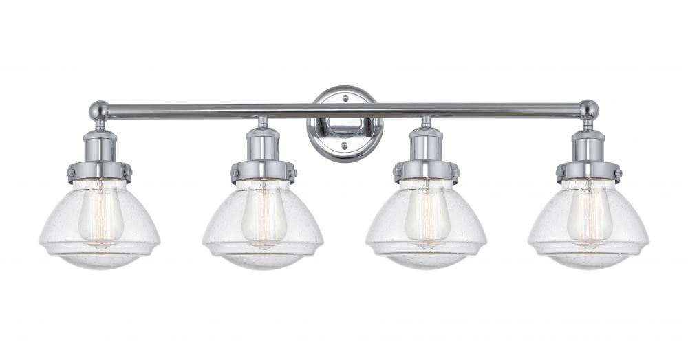 Olean - 4 Light - 34 inch - Polished Chrome - Bath Vanity Light