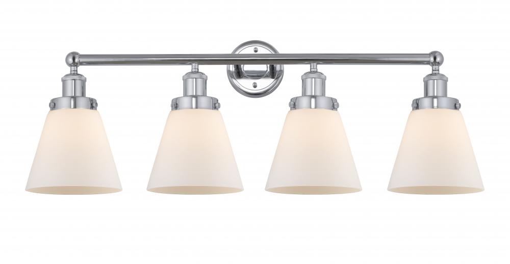 Cone - 4 Light - 33 inch - Polished Chrome - Bath Vanity Light