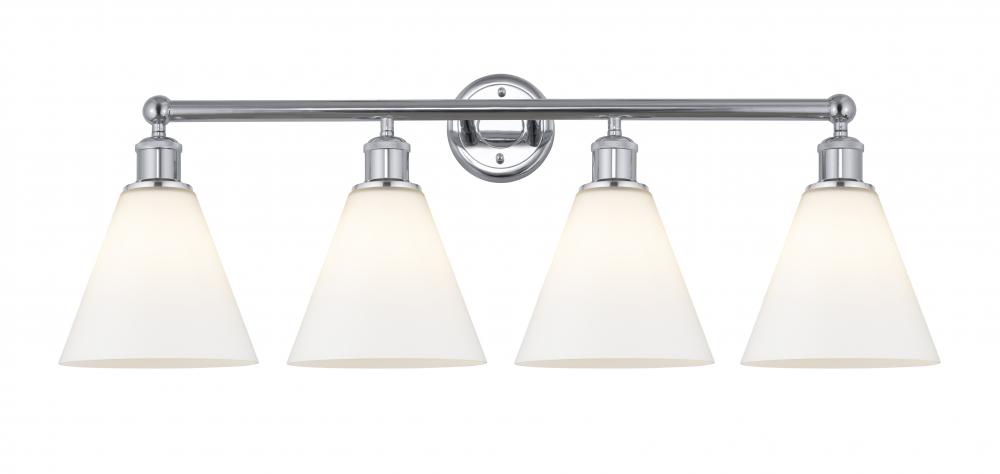 Berkshire - 4 Light - 35 inch - Polished Chrome - Bath Vanity Light