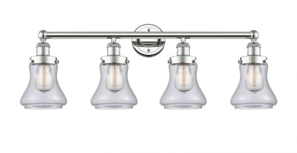 Bellmont - 4 Light - 33 inch - Polished Nickel - Bath Vanity Light