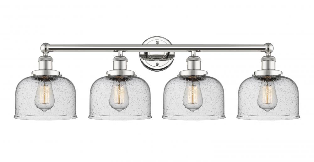 Bell - 4 Light - 35 inch - Polished Nickel - Bath Vanity Light