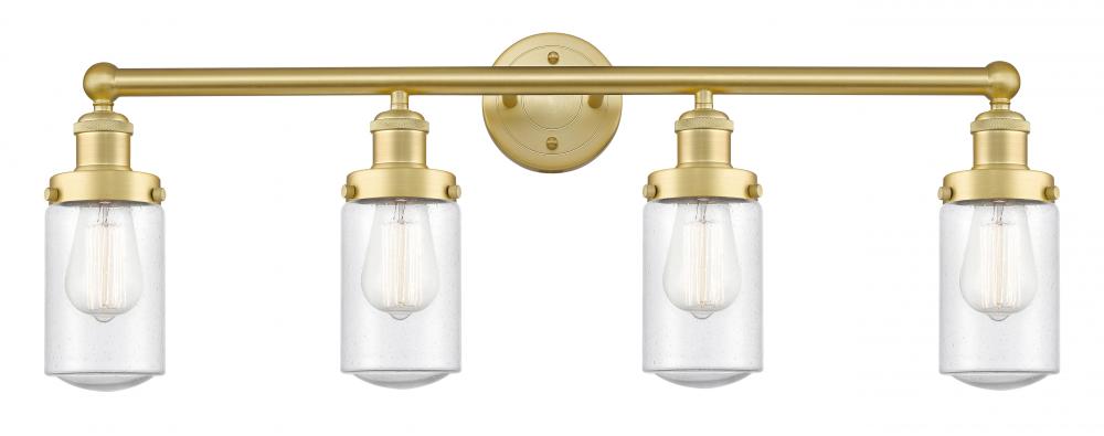 Dover - 4 Light - 32 inch - Satin Gold - Bath Vanity Light