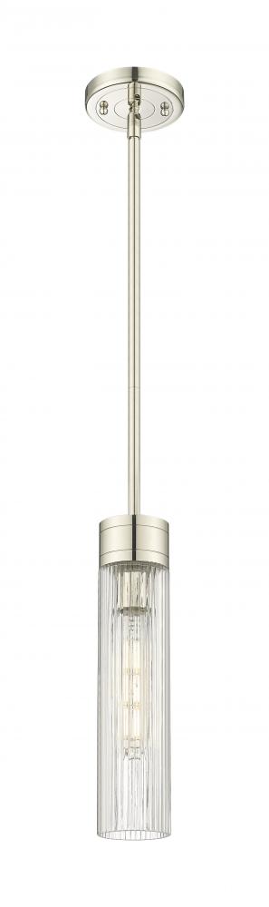 Boreas - 1 Light - 3 inch - Polished Nickel - Stem Hung - Mini Pendant