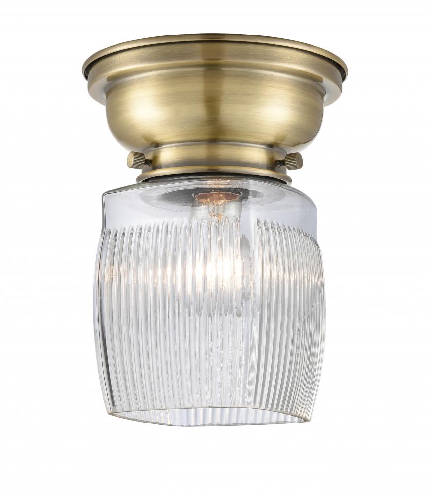 Colton - 1 Light - 6 inch - Antique Brass - Flush Mount