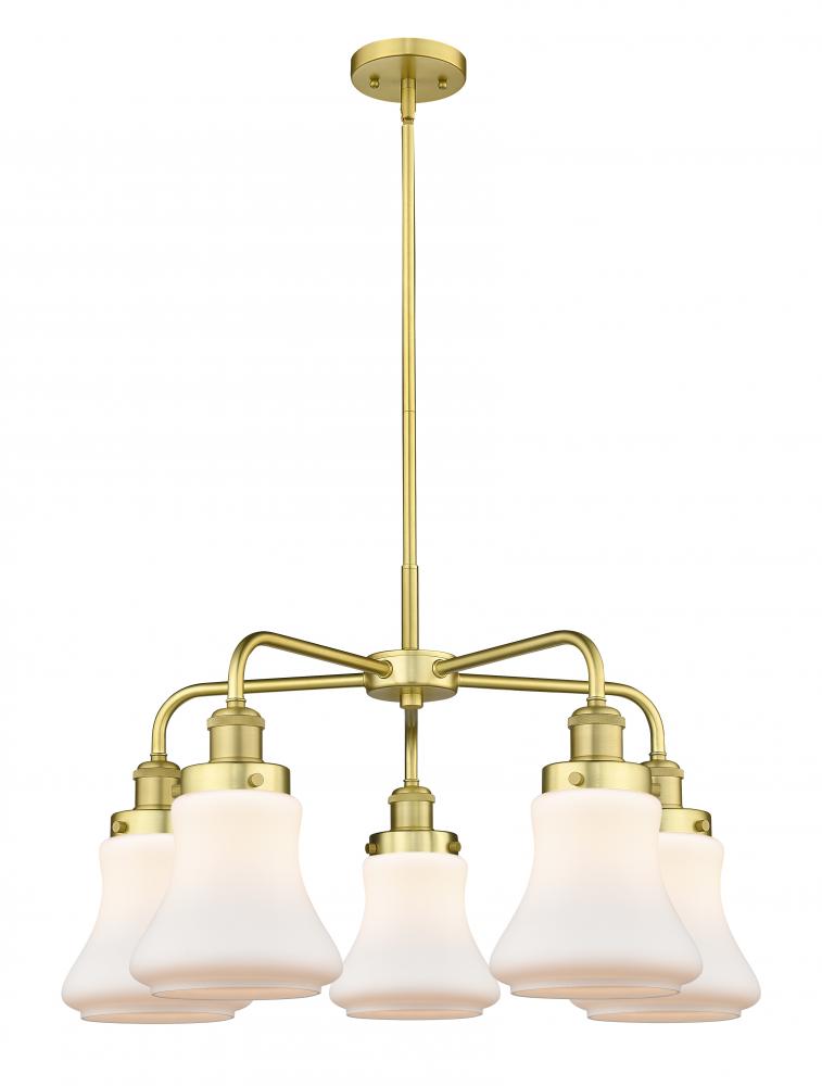 Bellmont - 5 Light - 25 inch - Satin Gold - Chandelier