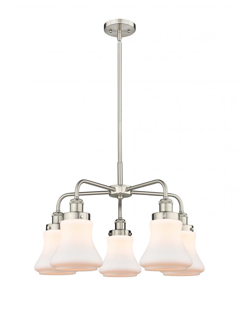 Bellmont - 5 Light - 25 inch - Satin Nickel - Chandelier