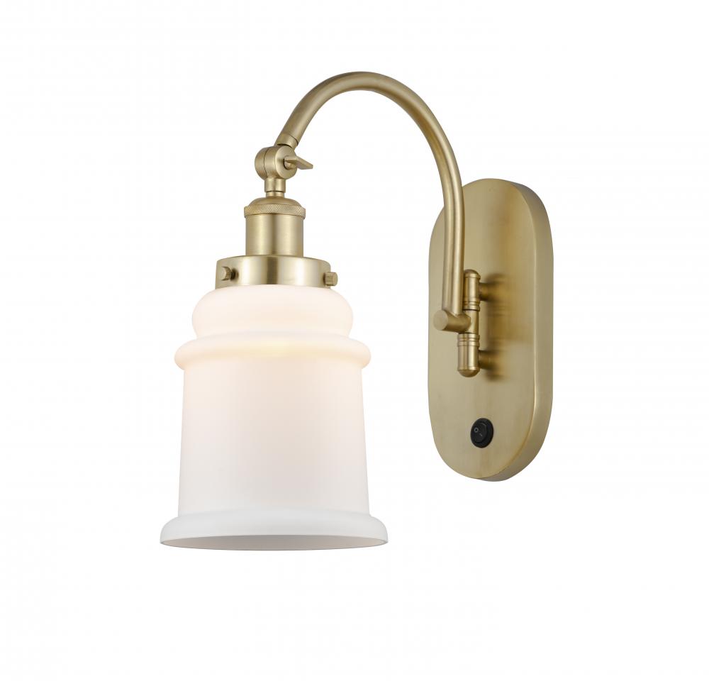 Canton - 1 Light - 7 inch - Satin Gold - Sconce