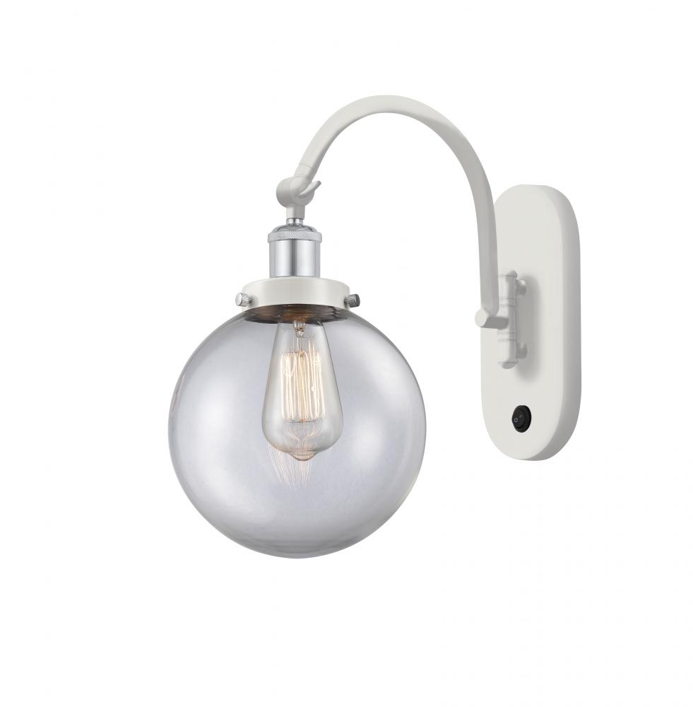 Beacon - 1 Light - 8 inch - White Polished Chrome - Sconce