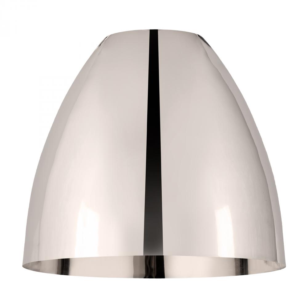 Metal Bristol Light 9 inch Polished Nickel Metal Shade