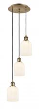 Innovations Lighting 113B-3P-AB-G559-5GWH - Bridal Veil - 3 Light - 12 inch - Antique Brass - Cord Hung - Multi Pendant