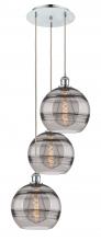 Innovations Lighting 113B-3P-PC-G556-10SM - Rochester - 3 Light - 17 inch - Polished Chrome - Cord hung - Multi Pendant