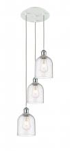 Innovations Lighting 113B-3P-WPC-G558-6SDY - Bella - 3 Light - 12 inch - White Polished Chrome - Cord Hung - Multi Pendant