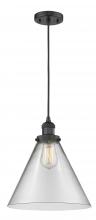 Innovations Lighting 201C-BK-G42-L - Cone - 1 Light - 12 inch - Matte Black - Cord hung - Mini Pendant