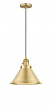  201CSW-SG-M10-SG - Briarcliff - 1 Light - 10 inch - Satin Gold - Cord hung - Mini Pendant