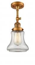  201F-BB-G192 - Bellmont - 1 Light - 6 inch - Brushed Brass - Semi-Flush Mount