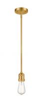 Innovations Lighting 201S-SG - Bare Bulb - 1 Light - 2 inch - Satin Gold - Stem Hung - Mini Pendant