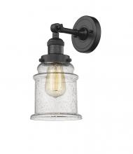 Innovations Lighting 203-BK-G184 - Canton - 1 Light - 7 inch - Matte Black - Sconce